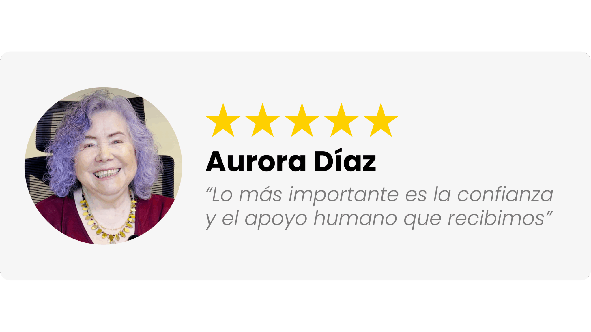 Testimonial Aurora Díaz
