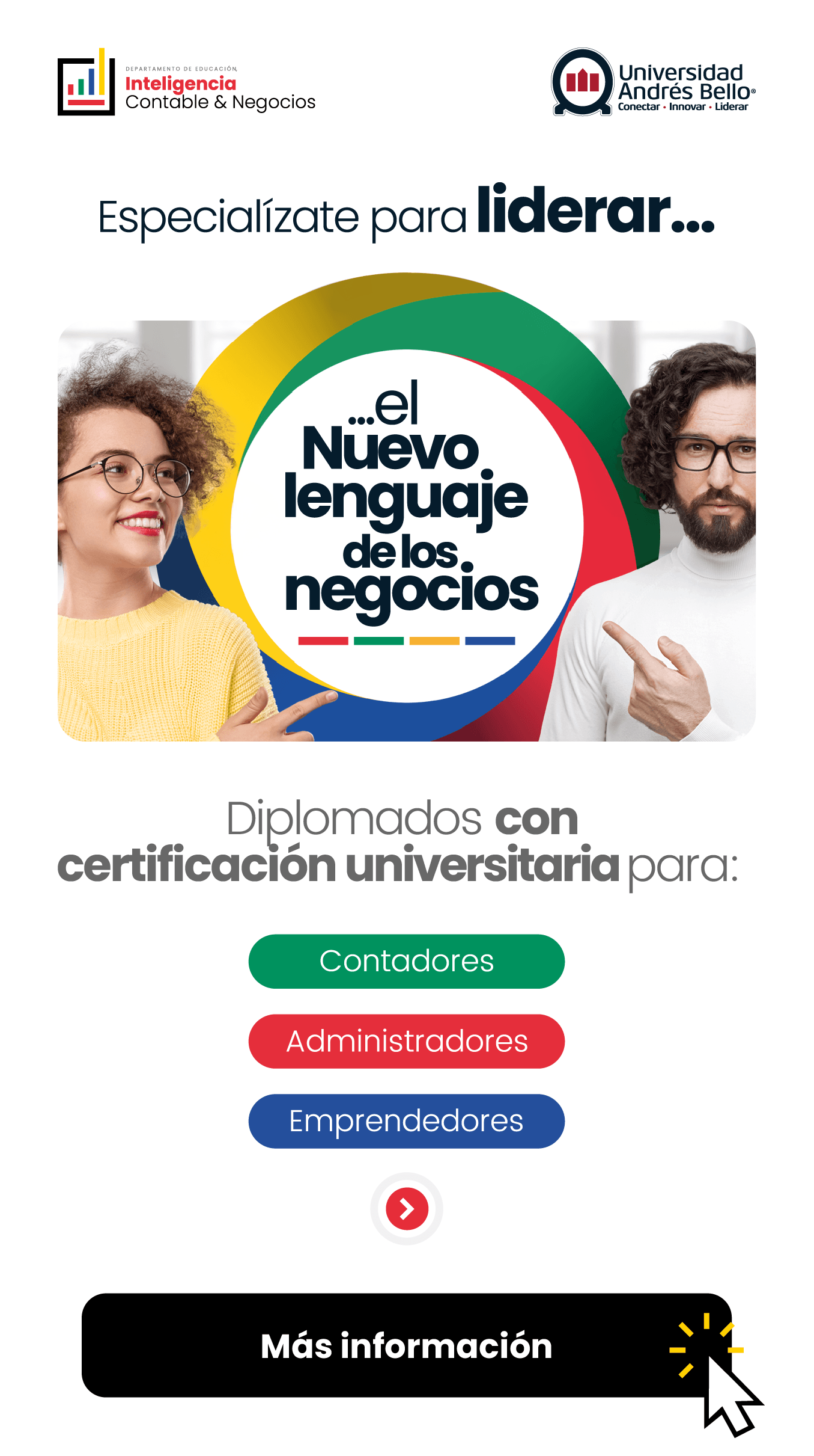 Especialízate para liderar... Diplomados UNAB 2026