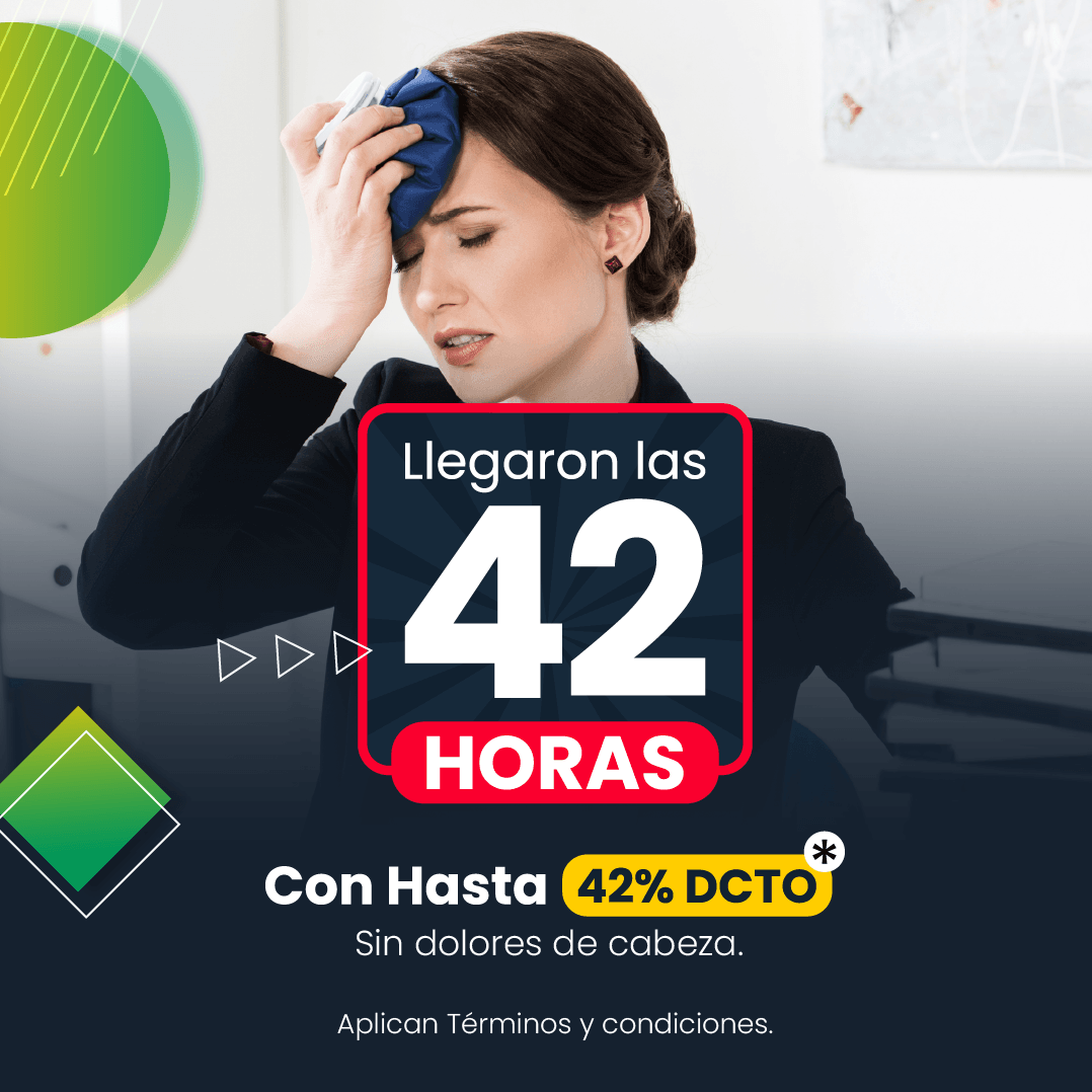 42 horas hasta 42% DCTO.