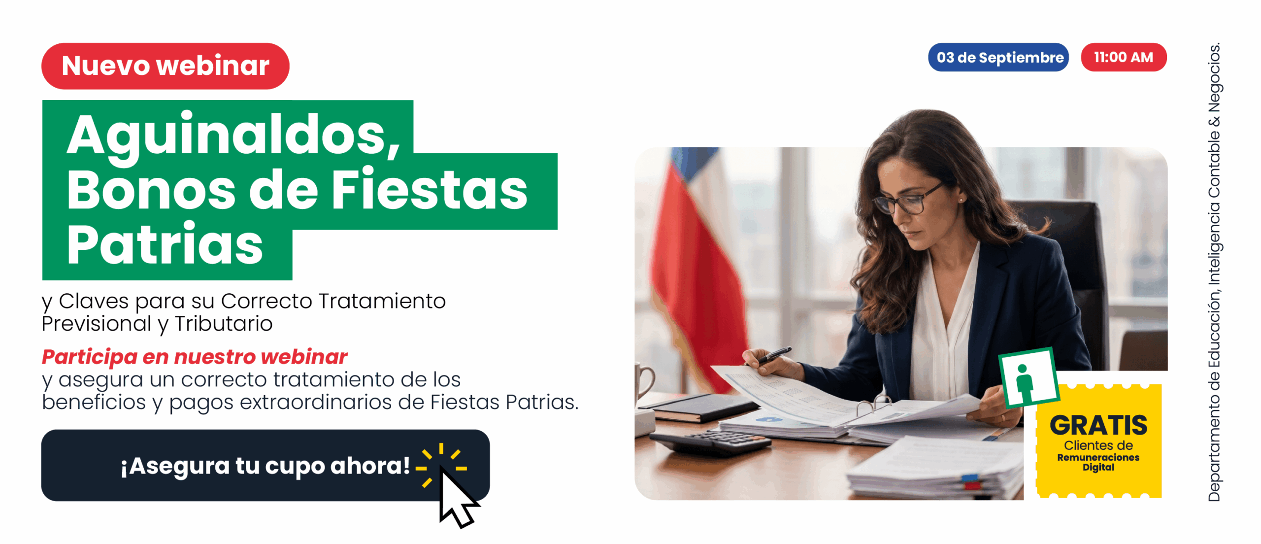 Webinar Aguinaldos, Bonos de Fiestas Patrias