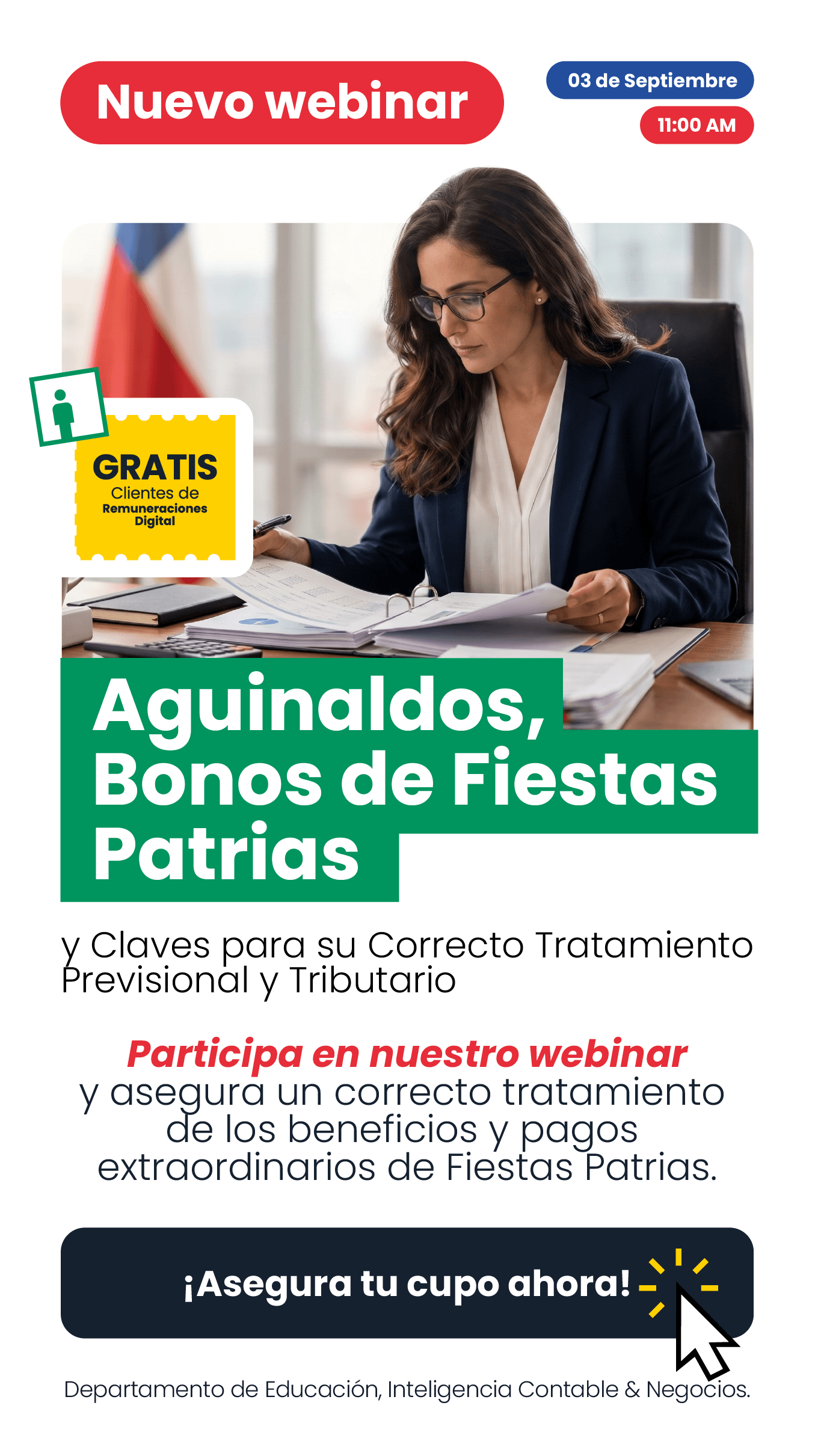 Webinar Aguinaldos, Bonos de Fiestas Patrias