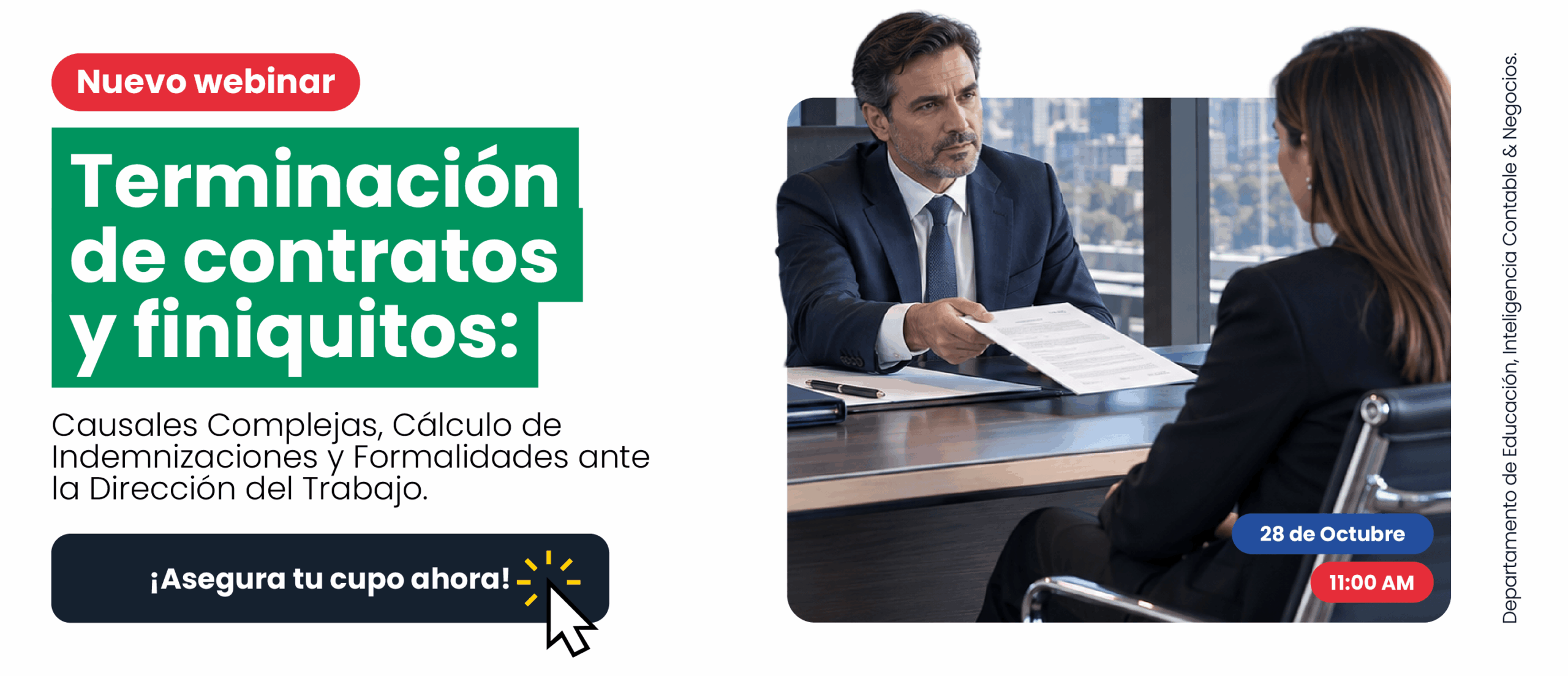 Webinar Terminación de contratos y finiquitos